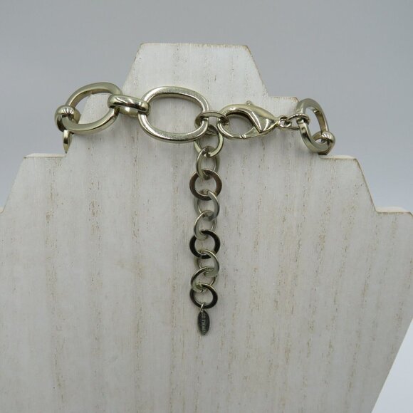 St Thomas Necklace Silver Tone 18" Oval Link Chunky‎ Statement Extension - Picture 4 of 6